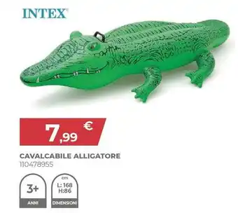 Intex cavalcabile alligatore
