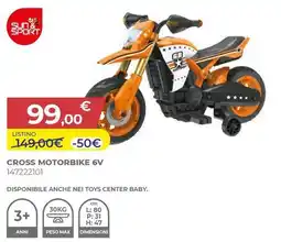 Toys Center Sun & sport cross motorbike 6V offerta