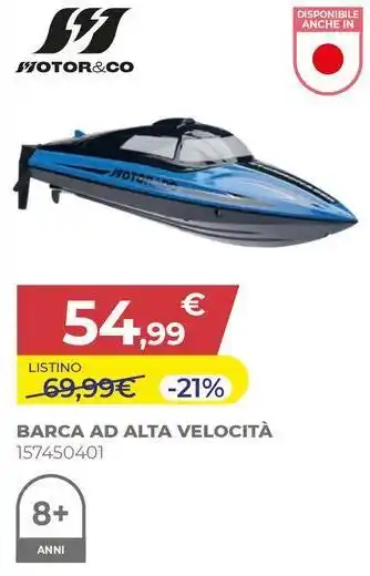 Motor & co. barca ad alta velocità