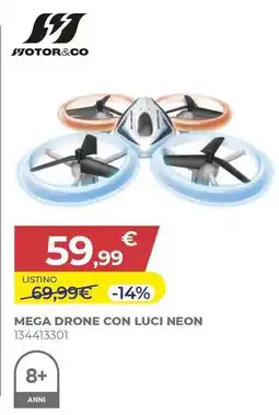 Toys Center Motor&co mega drone con luci neon offerta