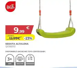 Toys Center Sun & sport seduta altalena offerta