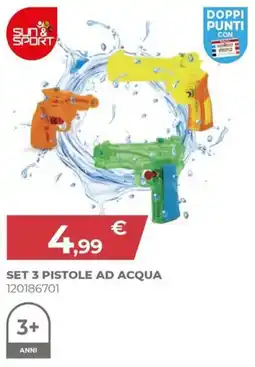 Toys Center Sun & sport set 3 pistole ad acqua offerta