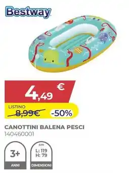 Toys Center Bestway canottini balena pesci offerta