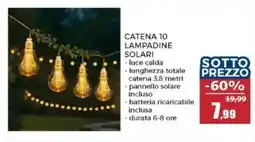 Happy Casa Catena 10 lampadine solari offerta