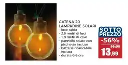 Happy Casa Catena 20 lampadine solari offerta
