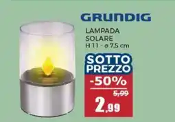 Happy Casa Grundig lampada solare offerta