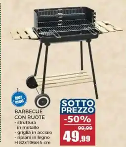 Happy Casa Barbecue con ruote offerta