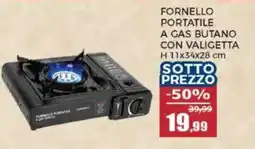 Happy Casa Fornello portatile a gas butano con valigetta offerta