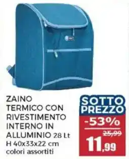 Happy Casa Zaino termico con rivestimento interno in alluminio offerta