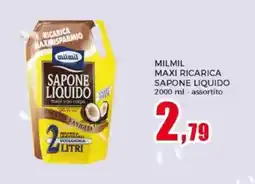 Happy Casa Milmil maxi ricarica sapone liquido offerta