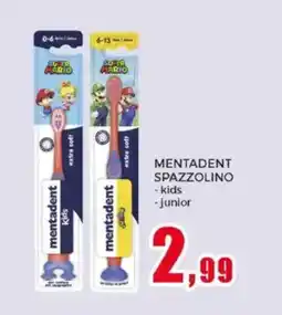 Happy Casa Mentadent spazzolino kids, junior offerta