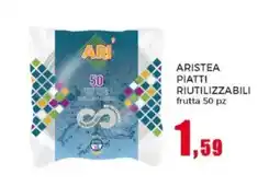 Happy Casa Aristea piatti riutilizzabili frutta offerta