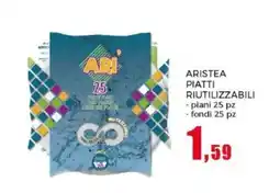 Happy Casa Aristea piatti riutilizzabili piani, fondi offerta