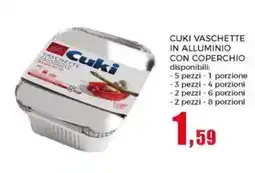 Happy Casa Cuki vaschette in alluminio con coperchio offerta