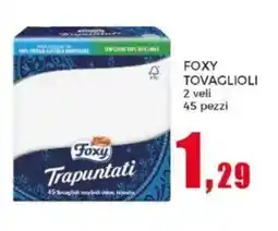 Happy Casa Foxy tovaglioli 2 veli offerta