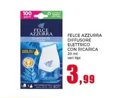 Happy Casa Felce azzurra diffusore elettrico con ricarica offerta
