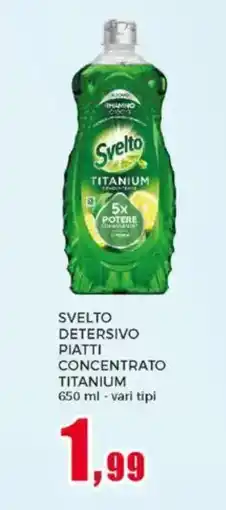 Happy Casa Svelto detersivo piatti concentrato titanium offerta