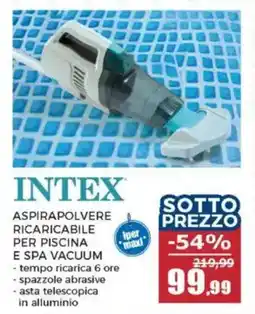 Happy Casa Intex aspirapolvere ricaricabile per piscina e spa vacuum offerta