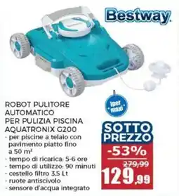 Happy Casa Bestway robot pulitore automatico per pulizia piscina aquatronix G200 offerta