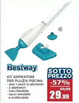 Happy Casa Bestway kit aspiratore per pulizia piscina offerta