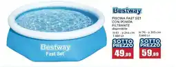 Happy Casa Bestway piscina fast set con pompa filtrante offerta