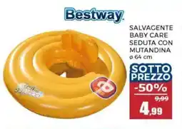 Happy Casa Bestway salvagente baby care seduta con mutandina offerta