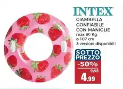 Happy Casa Intex ciambella gonfiabile con maniglie offerta