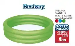 Happy Casa Bestway piscina 3 anelli offerta