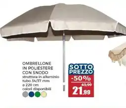 Happy Casa Ombrellone in poliestere con snodo offerta
