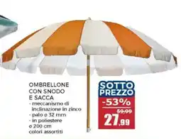 Happy Casa Ombrellone con snodo e sacca offerta