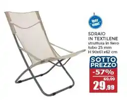 Happy Casa Sdraio in textilene offerta