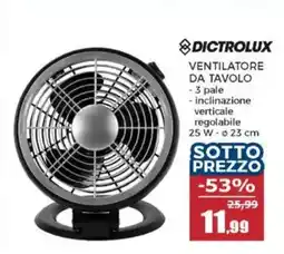 Happy Casa Dictrolux ventilatore da tavolo offerta