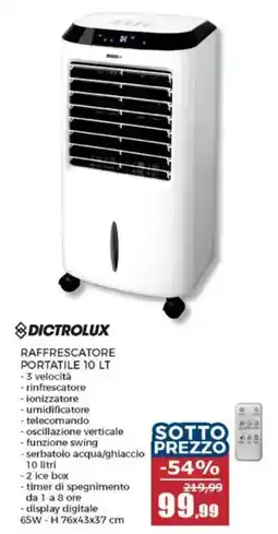 Happy Casa Dictrolux raffrescatore portatile offerta