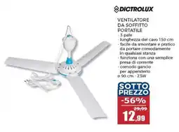 Happy Casa Dictrolux ventilatore da soffitto portatile offerta