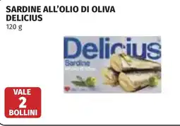 Coop Sardine all'olio di oliva DELICIUS offerta