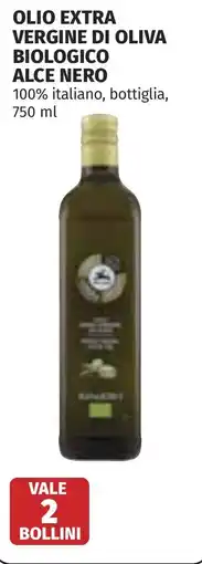 Coop Olio extra vergine di oliva biologico ALCE NERO offerta