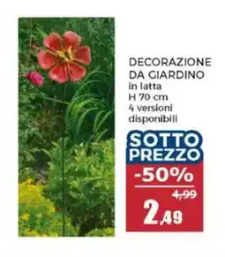 Happy Casa Decorazione da giardino in latta offerta