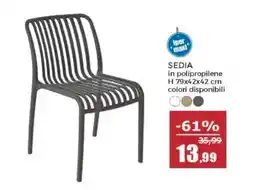 Happy Casa Sedia in polipropilene offerta
