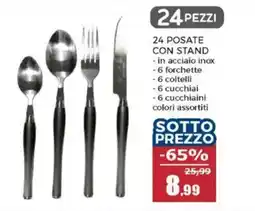 Happy Casa 24 posate con stand offerta