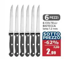 Happy Casa 6 coltelli bistecca offerta