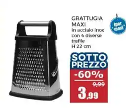 Happy Casa Grattugia maxi in acciaio inox offerta