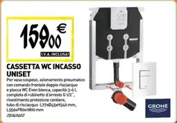 Tecnomat Grohe cassetta wc incasso uniset offerta