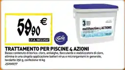 Tecnomat Gre trattamento per piscine 4 azioni offerta