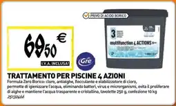 Tecnomat Gre trattamento per piscine 4 azioni offerta
