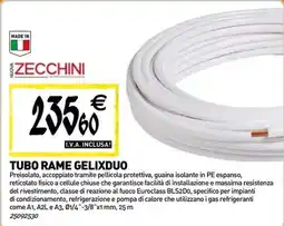 Tecnomat Zecchini tubo rame gelixduo offerta