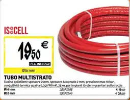 Tecnomat Isocell tubo multistrato offerta