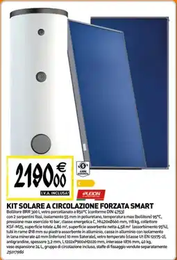 Tecnomat Kit solare a circolazione forzata smart offerta