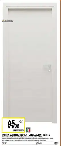Tecnomat Porta da interno antonella battente offerta