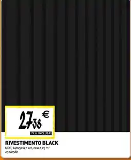 Tecnomat Rivestimento black offerta