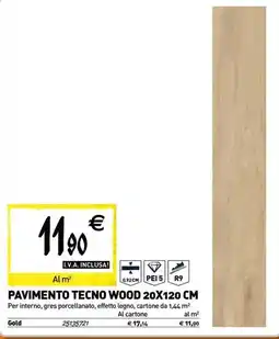 Tecnomat Pavimento tecno wood 20x120 cm offerta